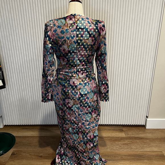 DRESS THE POPULATION Women's Romera Dress Size L in Capri Multi - Picture 5 of 13